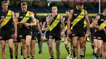 Battered and badly beaten, Richmond must aim up for the Dreamtime at the 'G clash with Essendon. (Rob Prezioso/AAP PHOTOS)